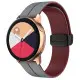 Ремінець Amazfit Bip Classy (Універсальний 20мм) Сірий/Слива Plum