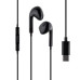 Провідні навушники вкладиші-гарнітура Hoco M1 Max Type-C Black, чорний