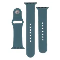Ремешок Apple Watch 38мм Силикон 2ед. Зеленый/ Pine Green