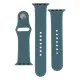 Ремінець Apple Watch 38мм Силікон Зелений/ Pine Green 2од.