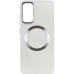 Чехол накладка Bonbon Metal MagSafe Samsung S711 (S23 FE) Белая