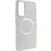 Чехол накладка Bonbon Metal MagSafe Samsung S711 (S23 FE) Белая