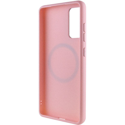 Чехол накладка Bonbon Metal MagSafe Samsung S711 (S23 FE) Розовая (Light Pink)