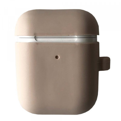 Чехол для наушников AirPods Slim Color Box + Розовый песок