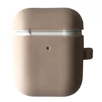 Чохол для навушників AirPods Slim Color Box + Рожевий пісок