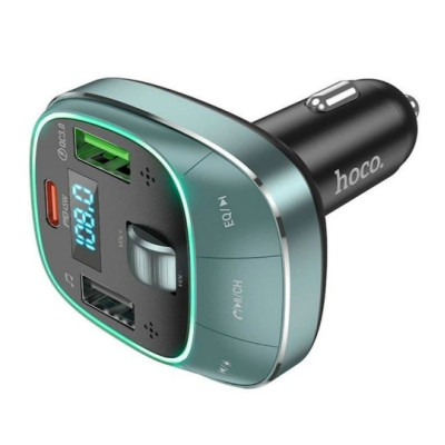 FM Трансмітер Hoco E76 Pole PD 48W Grey, Сірий