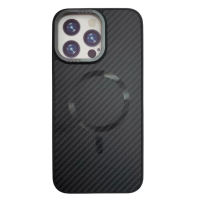 Чехол накладка Carbon Armor with MagSafe iPhone 11 Черная