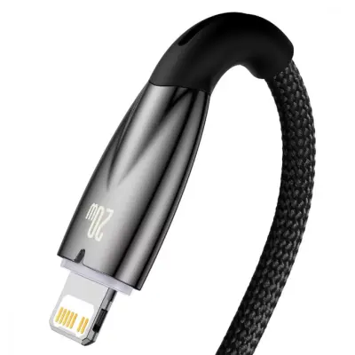 Кабель дата Baseus Glimmer Type-C to Lightning 1м 20W Черный