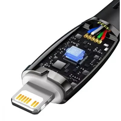 Кабель дата Baseus Glimmer Type-C to Lightning 1м 20W Черный