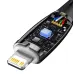 Кабель дата Baseus Glimmer Type-C to Lightning 1м 20W Черный