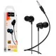 Проводные вакуумные наушники-гарнитура Hoco M60 Perfect Sound Black, черный