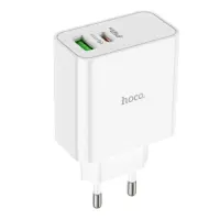 Сетевое зарядное устройство Hoco C113A PD 65W + Кабель Type-C to Type-C White, Белый