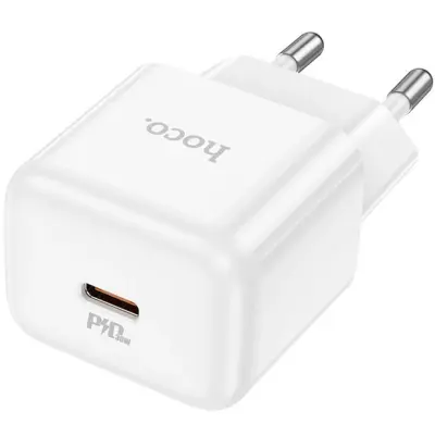 Мережевий зарядний пристрій Hoco N32 PD (30W) White, Білий