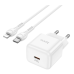 Сетевое зарядное устройство N32 1PD 30W + Кабель Type-C to Lightning White, Белый
