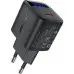 Мережевий зарядний пристрій ACEFAST A114 PD25W GaN (USB-A + USB-C) Чорний