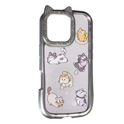 Чехол Накладка Cute Case iPhone 15 Pro Sweat Cat
