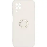Чехол накладка Ring Samsung A12 (A125)/M127 (M12) Слоновая кость