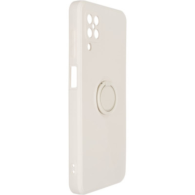 Чехол накладка Ring Samsung A12 (A125)/M127 (M12) Слоновая кость