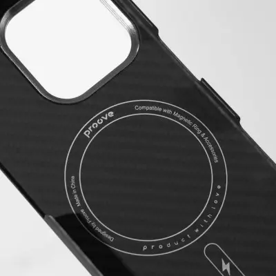 Чохол накладка Proove Carbon Slim MagSafe iPhone 17 Pro Max Onyx
