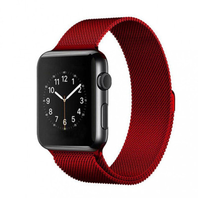 Ремінець Apple Watch 38мм Міланська петля Червоний