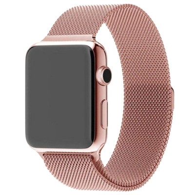 Ремінець Apple Watch 38мм Міланська петля Рожеве Золото