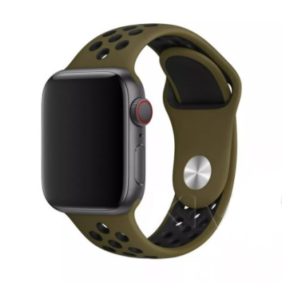 Ремінець Apple Watch 38мм Nike Хакі/Чорний
