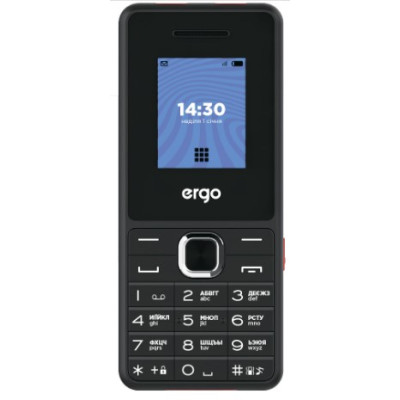 Мобильный телефон Ergo E181 Black, черный