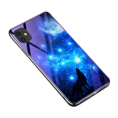 Чехол накладка Glass Fantasy Xiaomi Mi Note 10 Лунная ночь