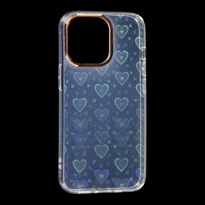 Чохол накладка Transparent iPhone 13 Pro Max Серця