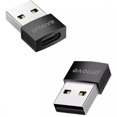 Переходник адаптер OTG Proove Extension Type-C to USB 3.1 Черный