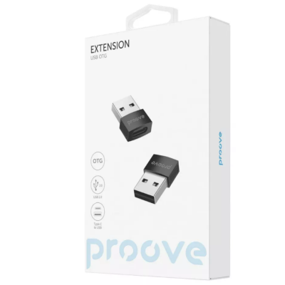 Перехідник адаптер OTG Proove Extension Type-C to USB 3.1 Чорний