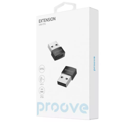 Переходник адаптер OTG Proove Extension Type-C to USB 3.1 Черный