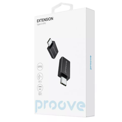 Перехідник адаптер OTG Proove Extension USB 3.1 to Type-C Чорний