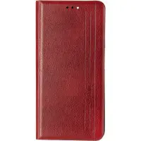 Чехол-книжка Gelius Leather New Xiaomi Redmi Note 10/Note 10s Красная