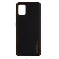 Чехол накладка X-Shield Xiaomi Redmi Note 10/Note 10s Чёрная (Искусственная кожа)