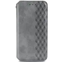 Чехол-книжка Getman Cubic Samsung G990 (S21 FE) Серая