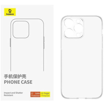 Чехол накладка Baseus Simple iPhone 16 Pro Max Прозрачная