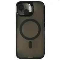 Чехол накладка Matte Fortable Camera Lens  iPhone 16 Plus Чорная
