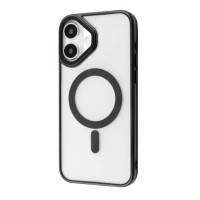 Чехол накладка Perfect MagSafe iPhone 16 Черная (Titanium) Чехол накладка Perfect MagSafe iPhone 16 Черная (Titanium)