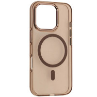 Чехол накладка Silver Shield MagSafe iPhone 16 Pro Бежевая/Desert Gold