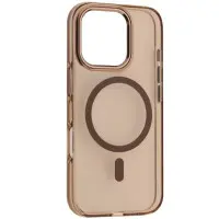 Чохол Накладка Silver Shield MagSafe iPhone 16 Pro Бежева/Desert Gold