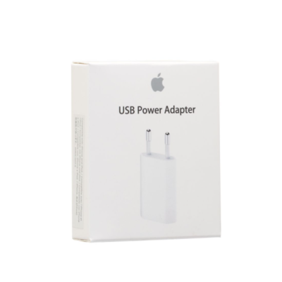 Сетевое зарядное устройство Apple Power Adapter 1A (MD813) White, Белый