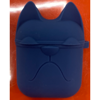 Чохол для AirPods 1/2 Dog Темно-синій