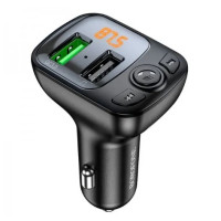 FM модулятор Borofone BC41 2USB QC3.0 Black, Чёрный