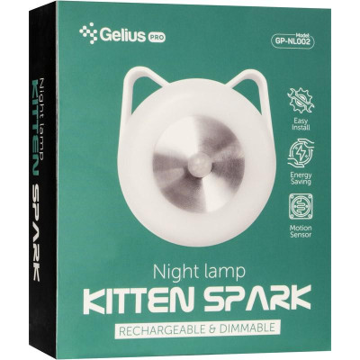 Нічна лампа Gelius Pro Night Lamp KittenSpark GP-NL002