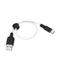 Кабель дата короткий Hoco X21 Type-C 0.25м Черный