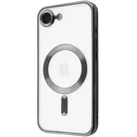 Чехол накладка Metal Matte MagSafe  iPhone 16e Черная (Black Titanium)