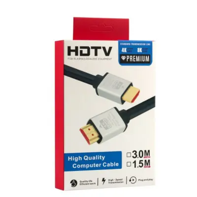 Кабель HDMI-HDMI 1.5м (2.0V) 4K Чорний Кабель HDMI-HDMI 1.5м (2.0V) 4K Чорний