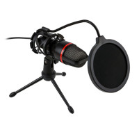 Мікрофон настільний для стриму ME4-RGB Black, Чорний