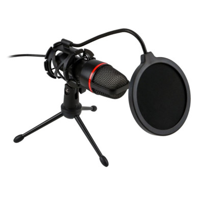микрофон настольный для стрима ME4-RGB Black, Чёрный